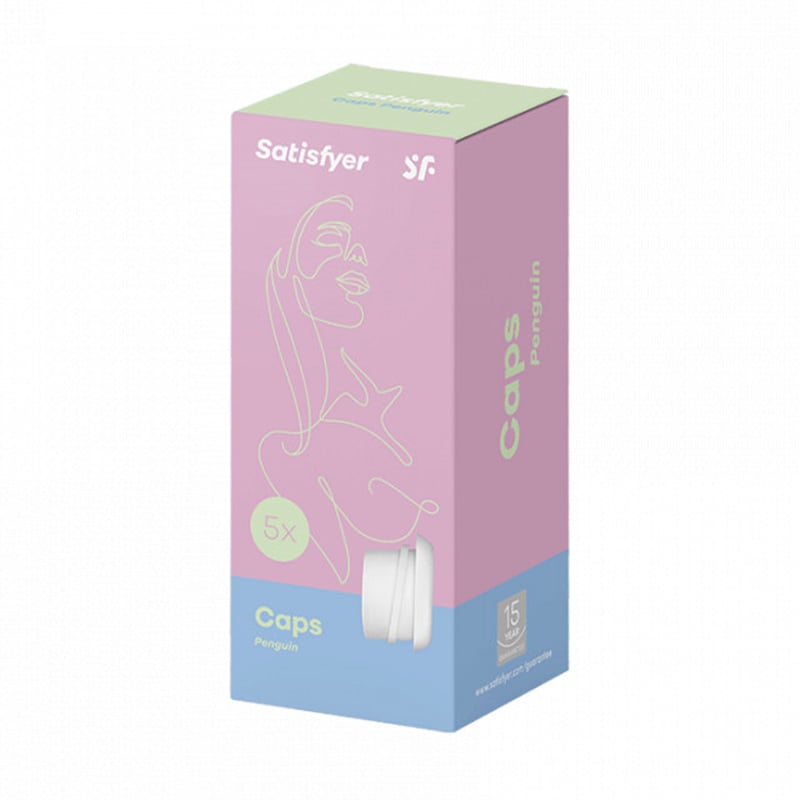 Набір додаткових насадок для вакуумного стимулятора Satisfyer Pro Penguin Next Generation Climax Tips, 5 шт